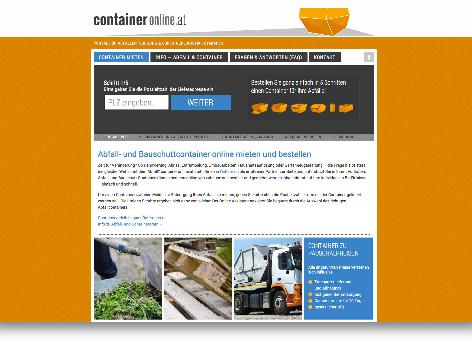 containeronline.at – Website