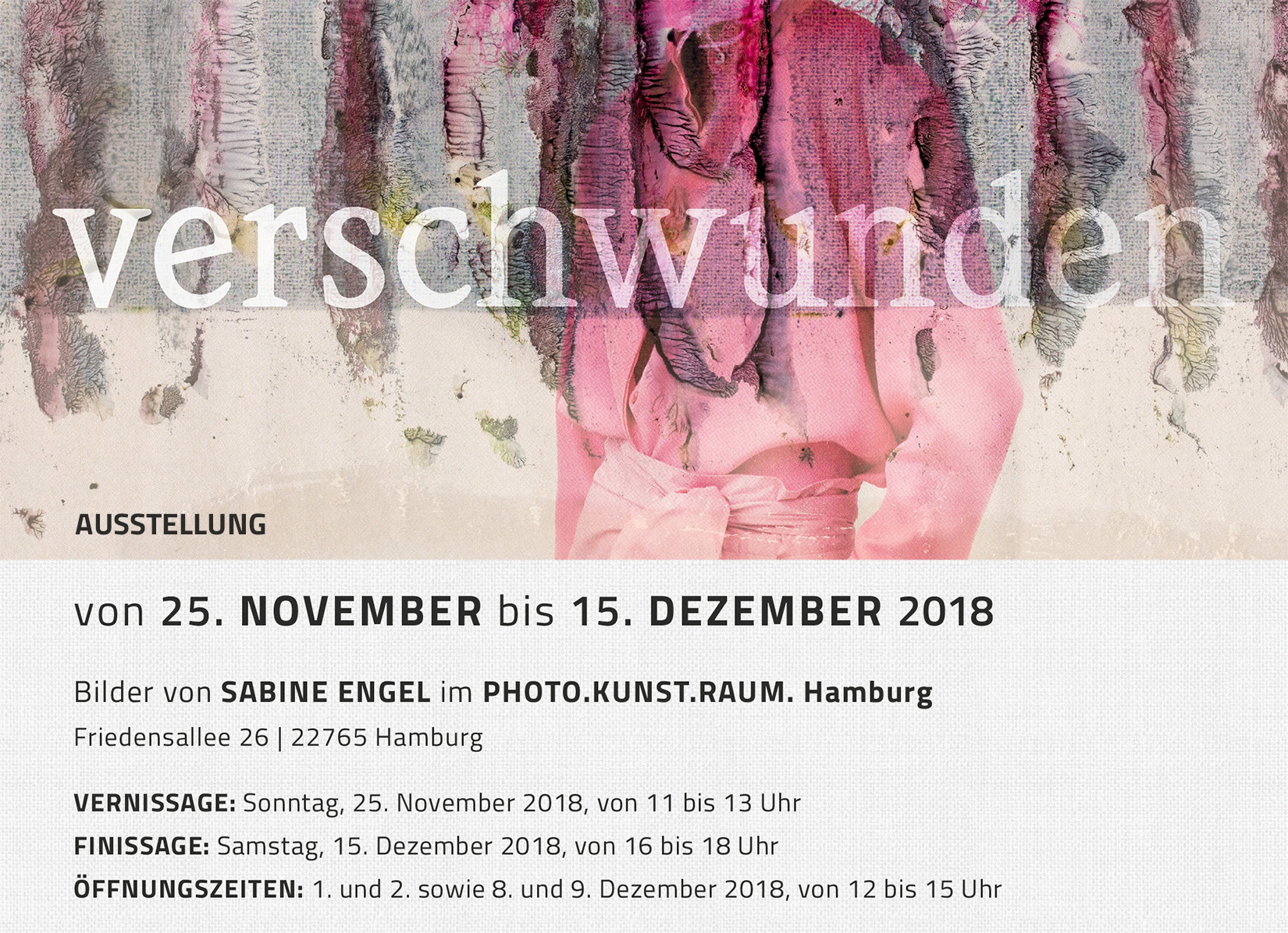 Sabine Engel – Ausstellung verschwunden
