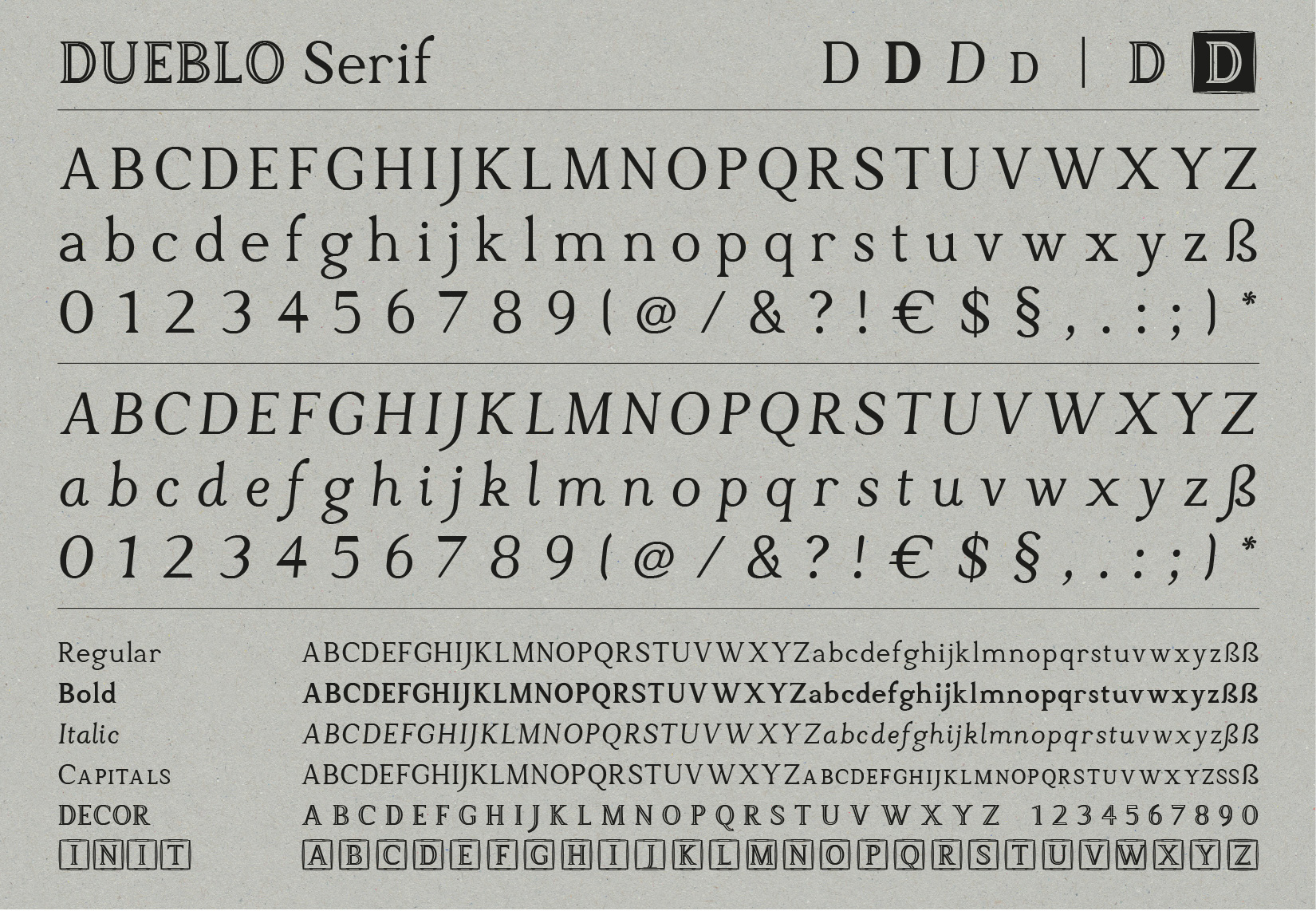 corridor Fonts - Dueblo Serif